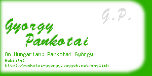 gyorgy pankotai business card